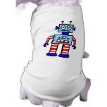USA patriotic robot pet clothing