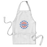 USA Patriotic Stars and Stripes aprons