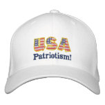 USA Patriotism Logo W1 embroidered hats