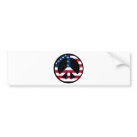 USA Peace Symbol Designs & Products! Bumper Stickers