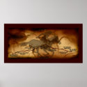 USA Pony Express Map Route Art Poster posters