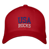USA Rocks Embroidered Hat