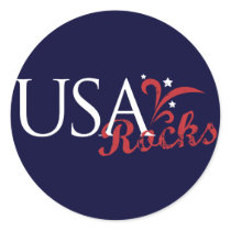 USA Rocks Sticker