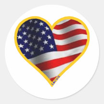 USA ROUND STICKERS