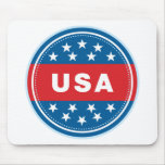 USA Seal - Red mousepads
