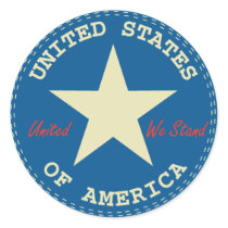 USA Seal Round Stickers