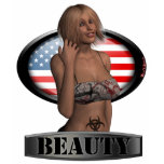USA Sexy Pinup Girl Next Door American T Shirt