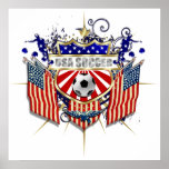USA Soccer celebration for Yanks fans Posters