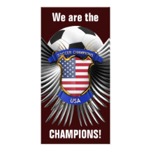 USA Soccer Champions Picture Card