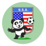 USA Soccer Panda Sticker