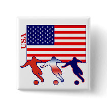 USA Soccer Players Pins