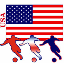 USA Soccer Players Cut Out
