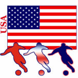 USA Soccer Players photo sculptures
