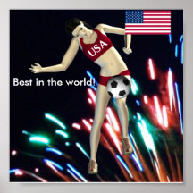 USA Soccer Poster