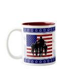 USA Soldiers Silhouette - Land of the Free Mug