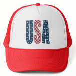 USA Stars and Stripes Cap Mesh Hat