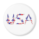 USA stars and stripes Military Refrigerator Magnets