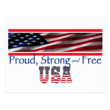 USA Strong Post Card