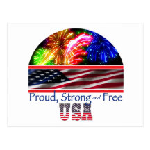 USA Strong Post Card