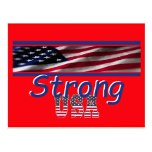 USA Strong Postcard