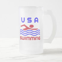 USA SWIMMING COFFEE MUG