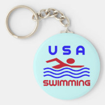 USA SWIMMING KEYCHAIN