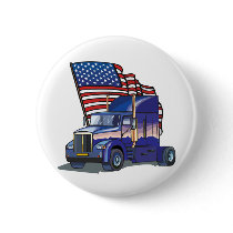 USA Truck Driver Button