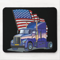 USA Truck Driver Mouse Mat