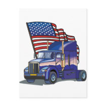 USA Truck Driver Post Cards