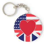 USA/UK Love keychains
