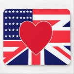 USA/UK Love Mouse Pad mousepads