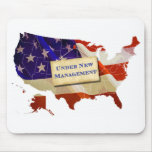 USA: Under New Management (Mouse Pad) mousepads