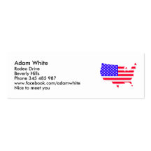 USA United States map Business Cards