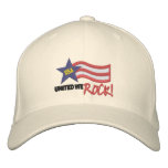USA United We Rock embroidered hats