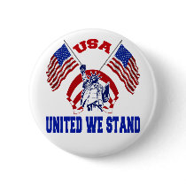 USA UNITED WE STAND BUTTON