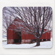 USA, Virginia, Fairfax County, Barn and Maple Mouse Pad
