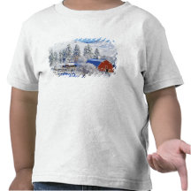 USA, Washington, Methow Valley, Barns in T-shirt