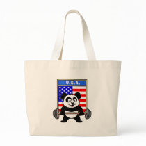 USA Weightlifting Panda Canvas Bags