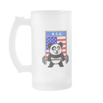 USA Weightlifting Panda Coffee Mug