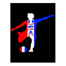 USA Women's Soccer Logo Postcard