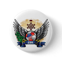 USA World Cup Soccer Button
