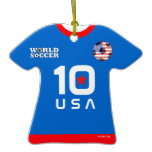 USA World Cup Soccer Jersey Ornament