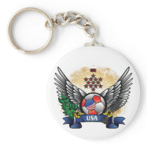 USA World Cup Soccer Key Chain
