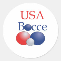 USABocce Round Sticker