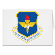 USAF Air Education & Training Command Insignia Greeting Cards