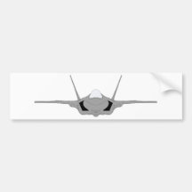 USAF F-22 Raptor - Head-On Bumper Sticker