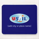 USAIL Ocean Glider namedrop template Mouse Pads