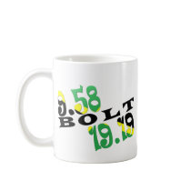 Usain Bolt Berlin 2 WR Jamaican Flag Mug