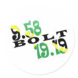 Usain Bolt Berlin 2 WR Jamaican Flag stickers