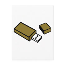 USB Key stick Postcard